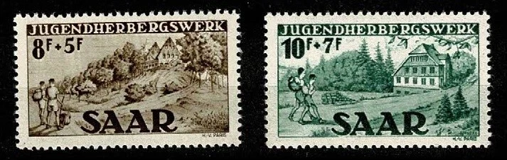 W0044 SAAR 1949 Youth hostels MH - Image 1 of 1