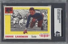 1955 Topps All-American football card 46 Arnie Lassman NYU Violets SGC 4