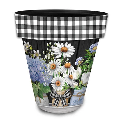 Crated Mason Jars Spring Planter 14" x 15" x 15" Briarwood Lane Foto 1 de 3