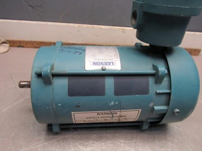 LEESON EXPLOSION PROOF MOTOR A6C17XC22H 111085.00 1PH 1/2HP 1785 115/230V NICE ! - Image 1 of 4