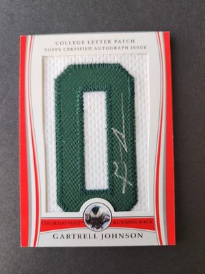 2009 Topps College Letter Patch Autos #LAP-GJ Gartrell Johnson /135 Colorado  - Image 1 of 4