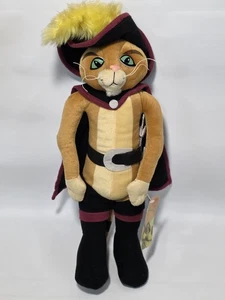 NWT SHREK 2 PUSS IN BOOTS Cat 15" Plush Toy (S2) - Picture 1 of 6