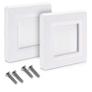 Abdeckung Kabeldurchführung für Wand Blende Wanddurchführung Kabel - Photo 1/8