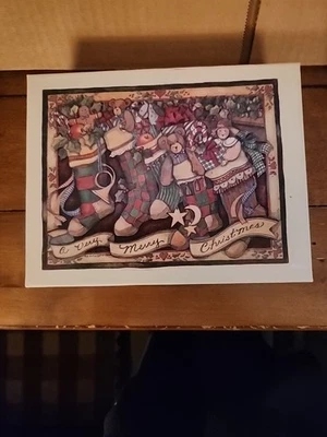 A Very Merry Christmas, Christmas Stockings. Lang Greeting Crds, 18/Env 2001 443 - Image 1 of 4
