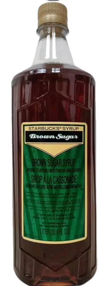Starbucks Brown Sugar Flavored Syrup 1 Liter 33.8 Oz Bottle Exp 2/5/2026 - Image 1 of 1