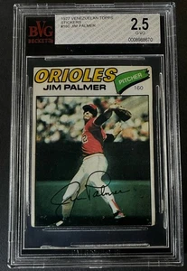 1977 Venezuelan League Stickers #160 Jim Palmer BVG 2.5 G-VG Clean No Glue Topps - Picture 1 of 4