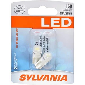 SYLVANIA 168 T10 LED White Mini Bulbs – Dome, Cargo & License Plate (2 Pack) - Picture 1 of 8