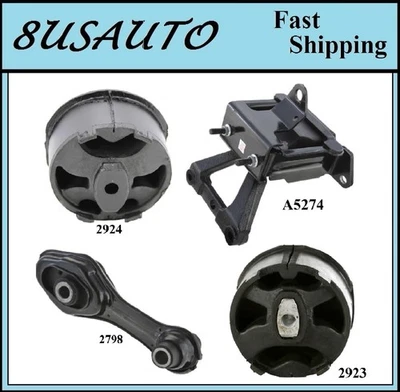 4 PIEZAS MONTAJE MOTOR Y TRANSMISIÓN AJUSTE Chevrolet Cavalier/Pontiac Sunfire 2.2L OHV - MT Foto 1 de 4