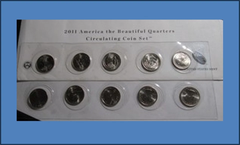 Lot of 2 - 2011 US Mint America the Beautiful Circulating Coin Set -P&D Mint - Image 1 of 1