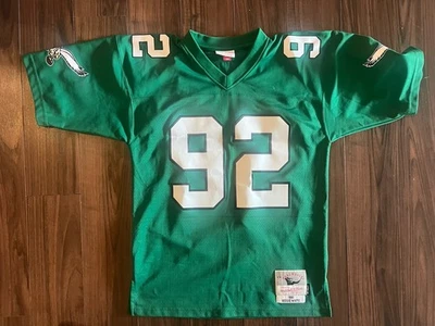 Camiseta deportiva verde Kelly Reggie White Eagles Mitchell & Ness talla 40 mediana M nueva sin etiquetas Foto 1 de 4