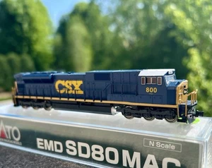 N Scale Kato SD80MAC CSX #800 New Old Stock 100% Custom NIB - Picture 1 of 6