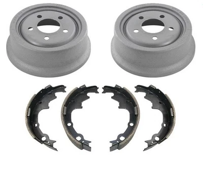Tambores de freno traseros y zapatas de freno 1991-1998 para Jeep Wrangler kit de 3 piezas Foto 1 de 4