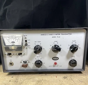 Ameco TX-62 Six & Two Meter Ham Radio Transmitter With 6 Mtr Crystal , Tested - Photo 1/13