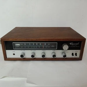 Ravel Solid State AM FM Stereo Receiver Wood Vintage Telmar Model 100T Japan - Picture 1 of 21