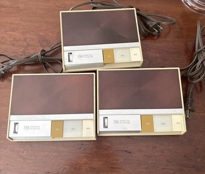 Vintage Realistic Plug n Talk FM Wireless Intercom, Set Of 3, Untested - Image 1 of 4