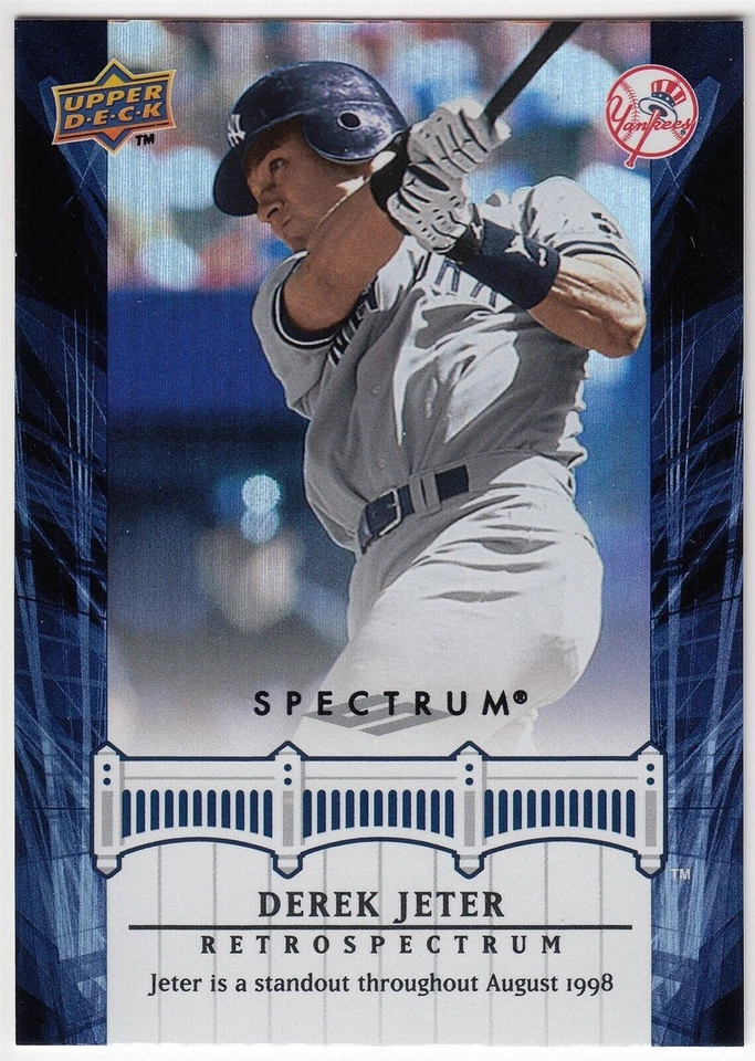2008 Upper Deck Spectrum Retrospectrum DEREK JETER #DJ28 New York Yankees UD - Image 1 of 1