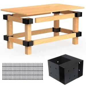 Schwerlast Werkbank Halterung Kit - 8er Set Stahl 3-Wege Halterungen für 4x4 und... - Bild 1 von 7