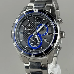 Orologio Uomo CTIZEN ECO-DRIVE Cronografo Solare ALTERNA 40mm Quadrante Nero VO10-6741F - Foto 1 di 16