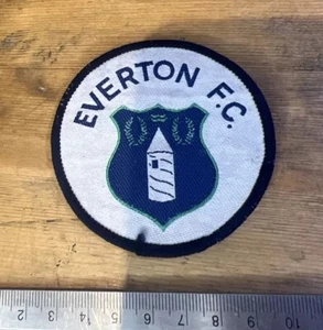 PATCH EVERTON FC ORIGINALE VINTAGE PANNO DISTINTIVO CALCIO - Foto 1 di 2