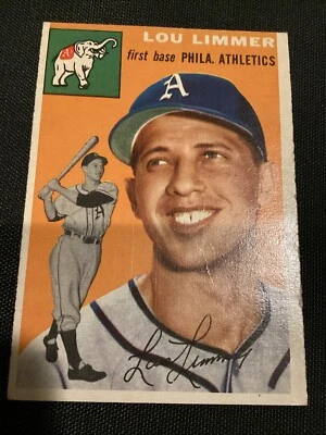 1954 Topps #232 Lou Limmer Rookie RC Baseball Card Philadelphia Athletics GD MLB - Image 1 of 4