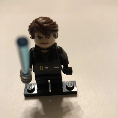 Lego Minifigure Anakin Skywalker Clone Wars Dark Brown Arms Star Wars sw0317 - Image 1 of 4