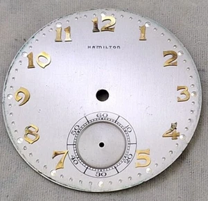 VINTAGE HAMILTON 10 SIZE 10s GRADE (CAL) 917, 921, 923, or 945 DIAL 39mm NICE - Picture 1 of 7