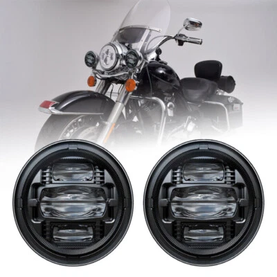 Светодиодный точечный противотуманный прожектор для Harley Road King FLHR 2009 2010-2015 2016 4,5 дюйма - Изображение 1 из 4