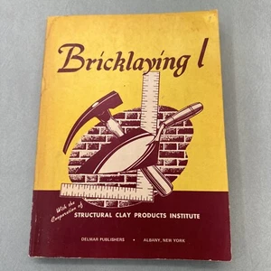 1952 Delmar Publishers Bricklaying Book Volume I Thomasville, GA Free Shipping - Imagen 1 de 24