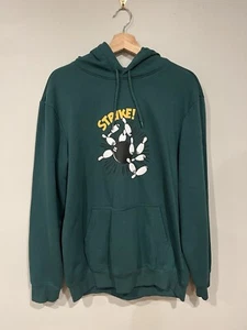 H&M Bowling Strike Split Happens Sweatshirt Grün Herren Medium M - Bild 1 von 3