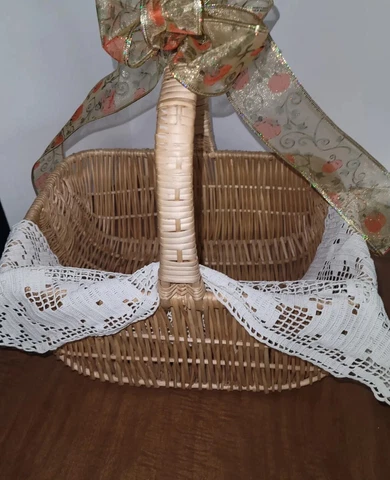 Basket With Handle Cover