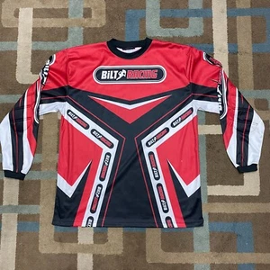BILT RACING Motorcross BMX Dirt Bike Motorcycle Shirt Size XL Long Sleeve Jersey - Picture 1 of 5