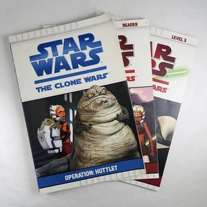Star Wars Clone Wars Books Operation Huttlett Holocron Heist Hunt for Grievous - Imagen 1 de 8