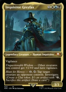 2x"THICK"Inquisitor Greyfax (Display Commander) - Thick Stock - Foil Etched NM - Picture 1 of 1