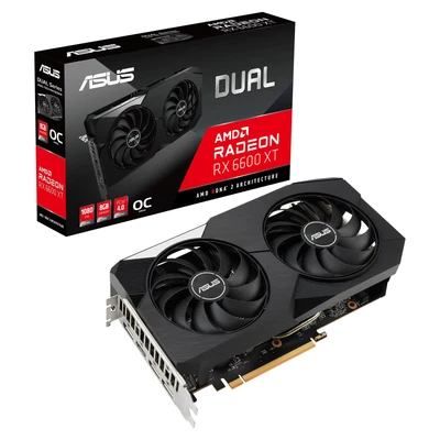 ASUS Dual AMD Radeon RX 6600 XT OC 8GB GDDR6 Gaming Graphics Card AMD GDDR6 - Image 1 of 4