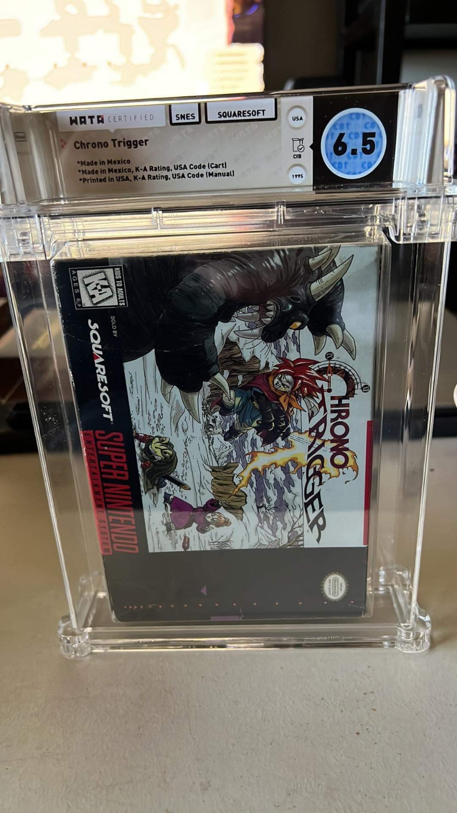 Complete Chrono Trigger Super Nintendo SNES 1995 Wata Graded 6.5