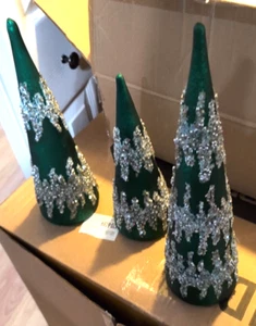 GREEN TREES, SET OF 3 BY VALERIE PARR HILL   !RARE! - Picture 1 of 13