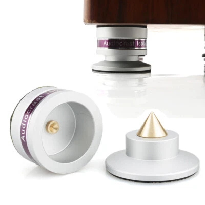 4pz Amplificatore Giradischi Isolamento Piedini Altoparlante HiFi Subwoofer Spike Pad Cuscino - Immagine 1 di 4