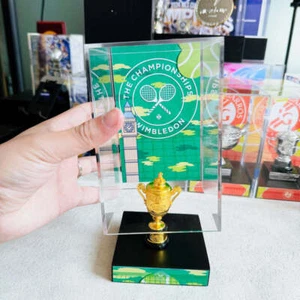Trofeo Grand Slam Campeonato de Tenis Masculino Wimbledon Open 3.2"" con Caja de Exhibición - Imagen 1 de 12