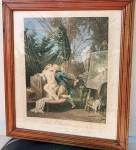 IN Stile Schall - Antico Quadro " Modello Disposé " Chaponnier Alexandre - Bild 1 von 3
