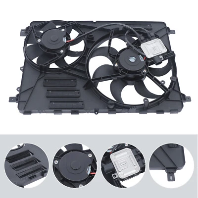 12V Front Cooling Fan Assembly For Volvo XC60 2010-2016, V70 2008-2010 VO3115116 Foto 1 de 4