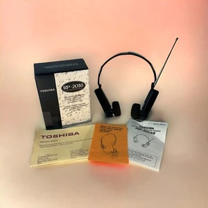 Toshiba AM/FM Stereo Headphone Receiver Portable Collapsible RP-2038 Works! - Picture 1 of 12