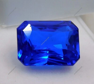 Piedra preciosa suelta certificada esmeralda de tanzanita azul extremadamente natural de 9,20 quilates + Foto 1 de 4