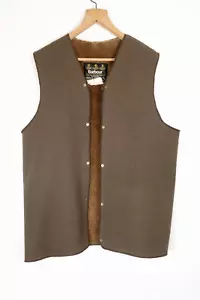 Chaleco polar Barbour C42/107 cm cálido forro pila vintage hecho en Inglaterra - Imagen 1 de 5