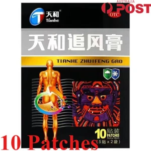 10Pcs Tianhe Zhuifeng Gao Herbal Plasters Lumbar Ache Back Pain Relieve Patches - Bild 1 von 8