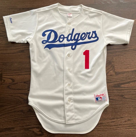 PEE WEE REESE BROOKLYN DODGERS VINTAGE RAWLINGS WHITE BUTTON DOWN JERSEY SIZE 40 Cover
