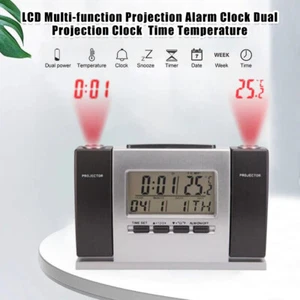 Digital LED Wecker Alarm Temperatur Schlummerfunktion USB Tischuhr Timer NEU - Bild 1 von 8