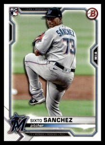 2021 Bowman #13 Sixto Sanchez  RC  Miami Marlins