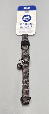Whisker City Fácil Liberación Camuflaje Gato Adulto Collar con Campana Ajustable 8-12" Nuevo con Etiquetas Foto 1 de 4