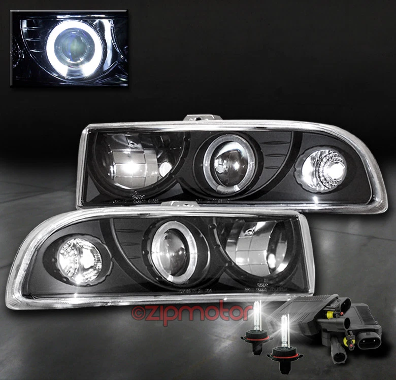 98-04 FAROS PROYECTORES NEGROS HALO PICKUP CHEVROLET BLAZER S10 + KIT OCULTO 6000K Foto 1 de 1