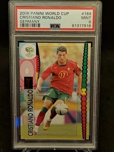 Cristiano Ronaldo 2006 Panini World Cup PSA 9 First World Cup Card - Picture 1 of 2